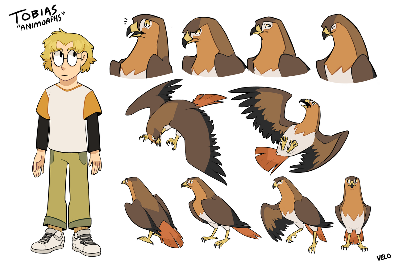 Animorphs Deviantart Tobias Model Sheet (ANIMORPHS) by Velocira on DeviantArt