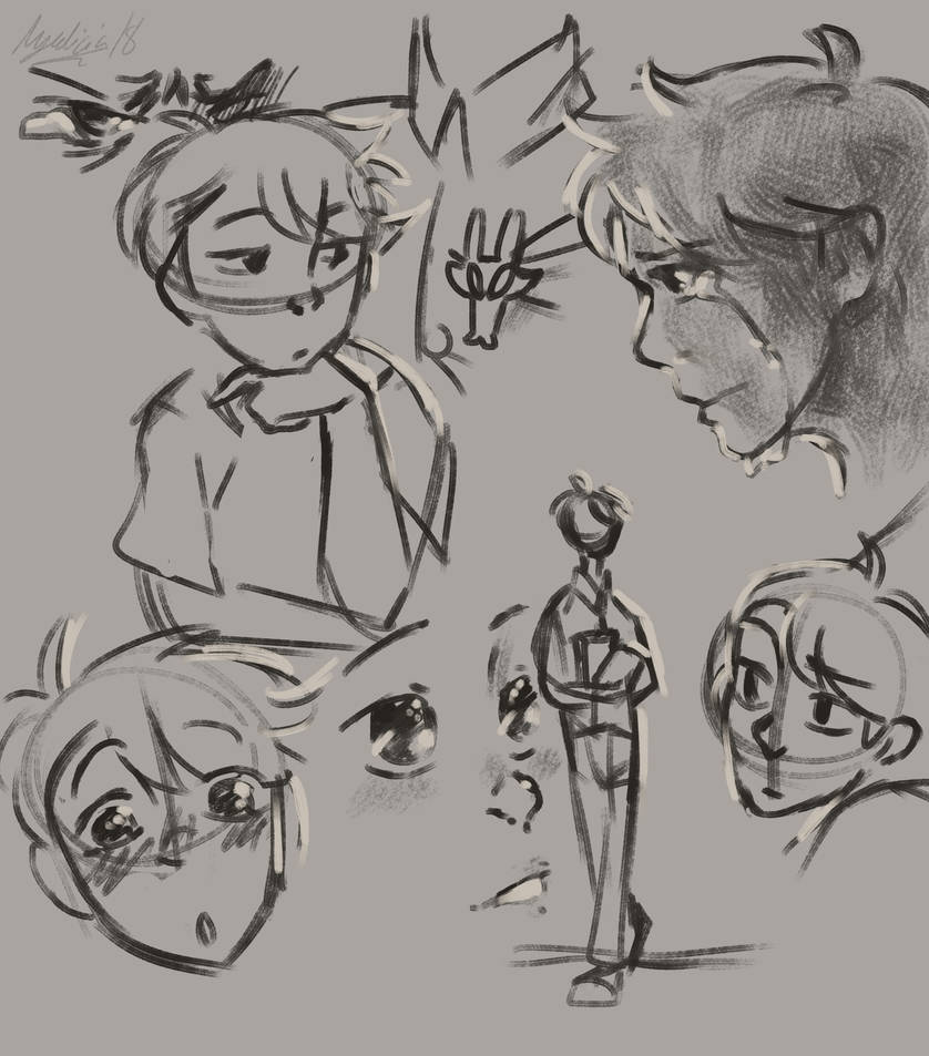 Messy Jackson sketch page by Melonmade on DeviantArt