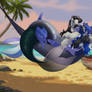 YCH-Lovers in hammock by lustrum