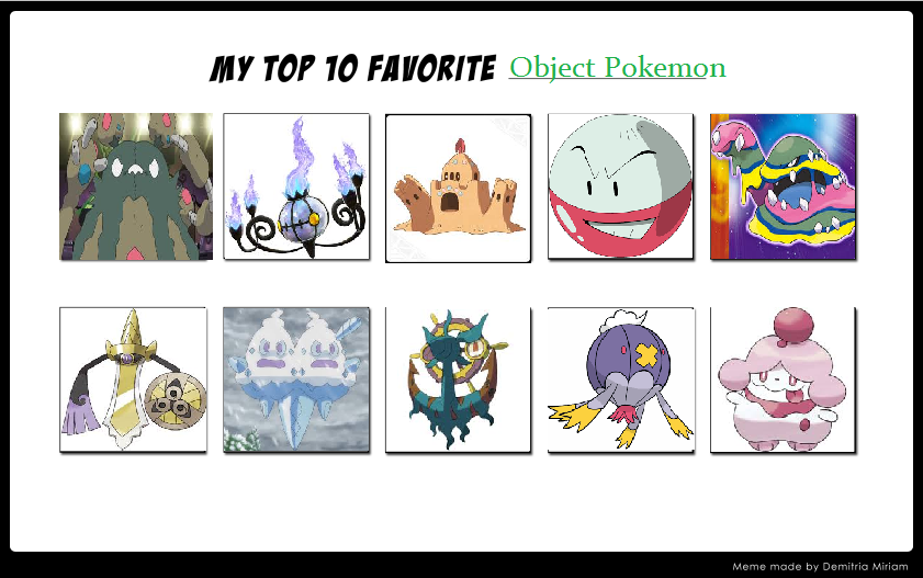 Favorite object Pokemon by LightArcIndumati on DeviantArt