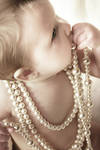 baby and pearls by Juliephotography