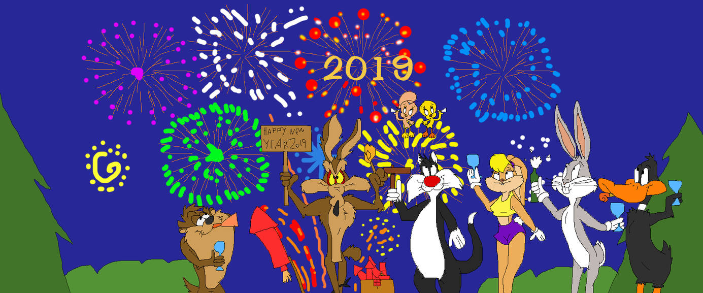 Happy New Year from Looney Tunes by TomArmstrong20 on DeviantArt