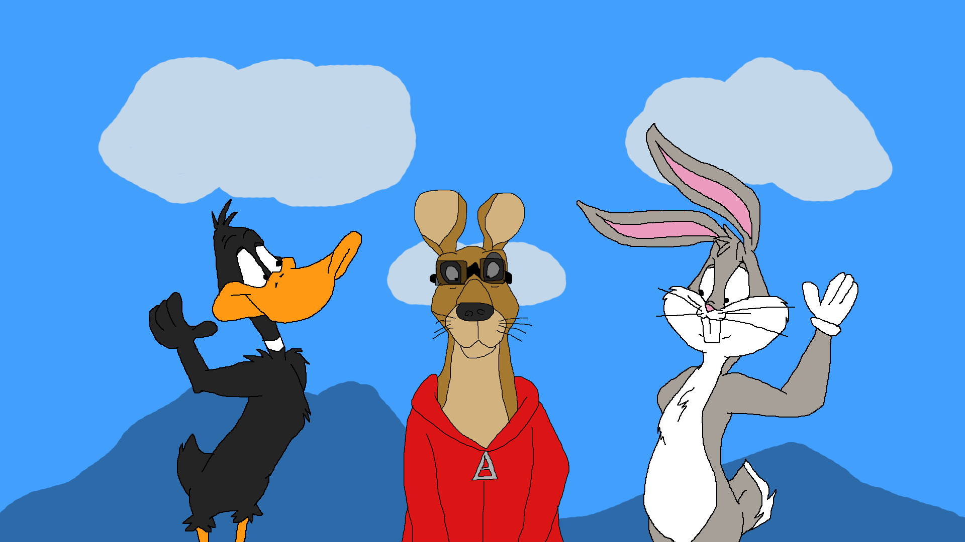 Bugs and Daffy meets Jackie Legs by TomArmstrong20 on DeviantArt