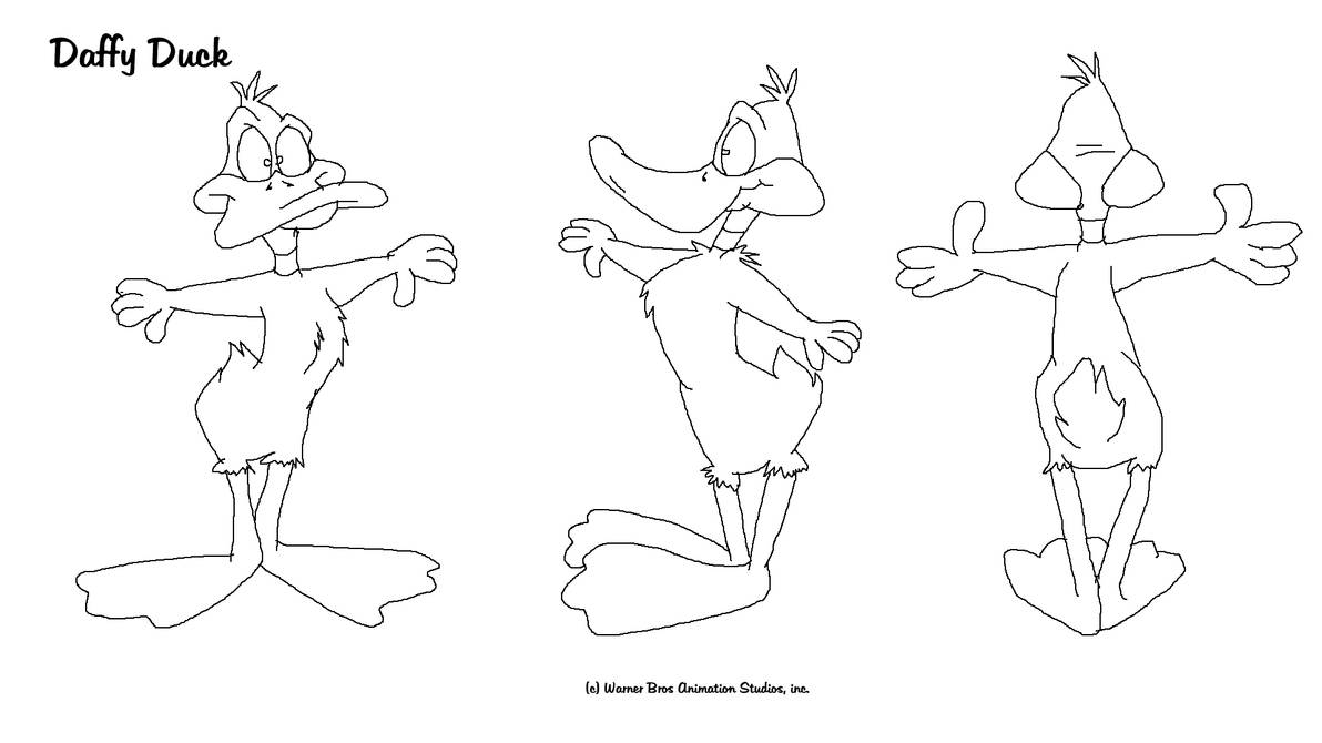 Daffy Duck Model Sheet by TomArmstrong20 on DeviantArt