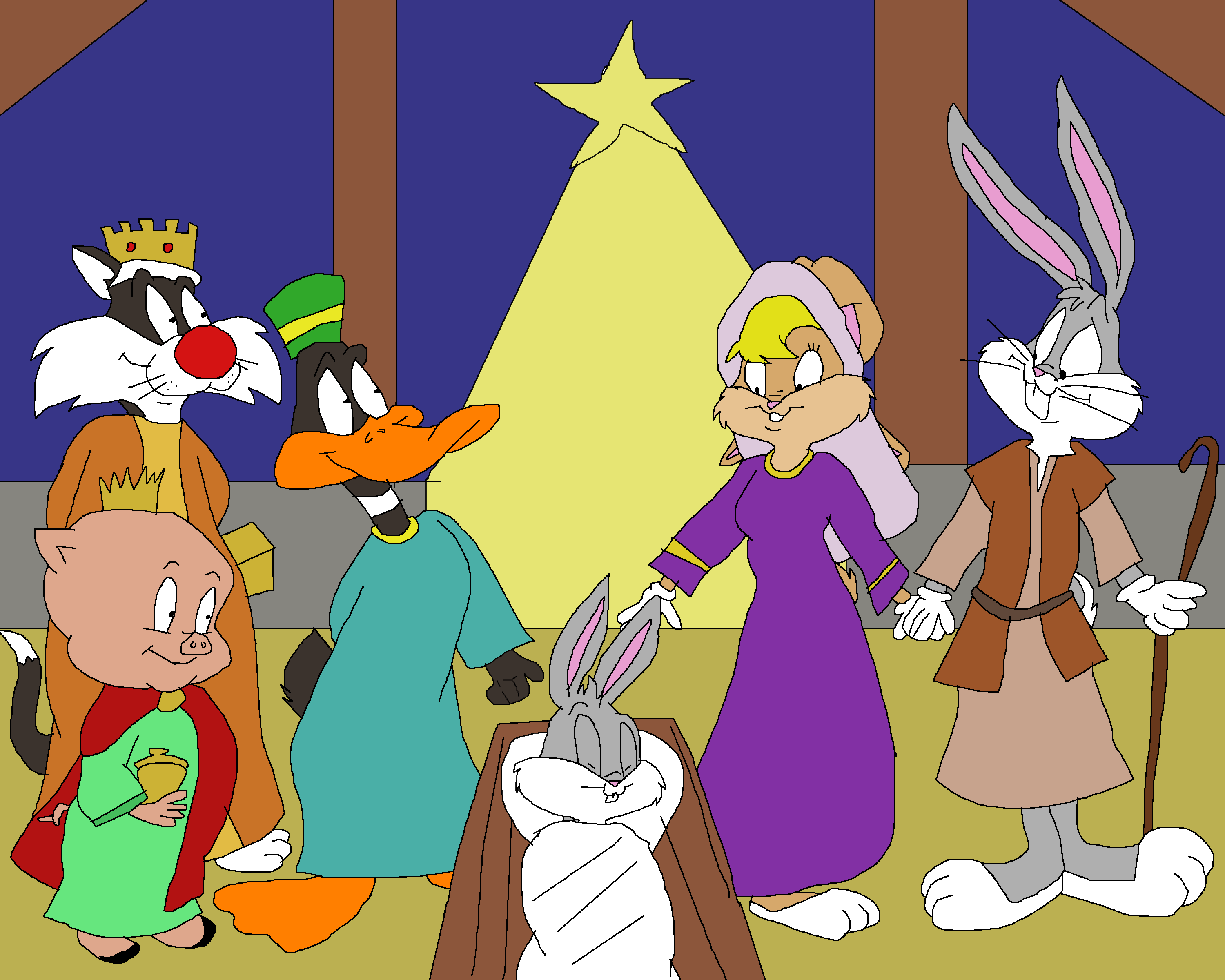 Deviantart Nativity Looney Tunes in Nativity by TomArmstrong20 on DeviantArt