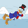 Scrooge McDuck on ice