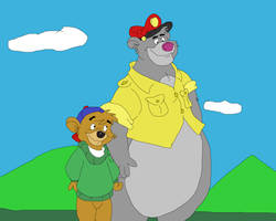 Baloo and Kit Cloudkicker on my way