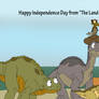 Happy USA's birthday from The Land Before Time