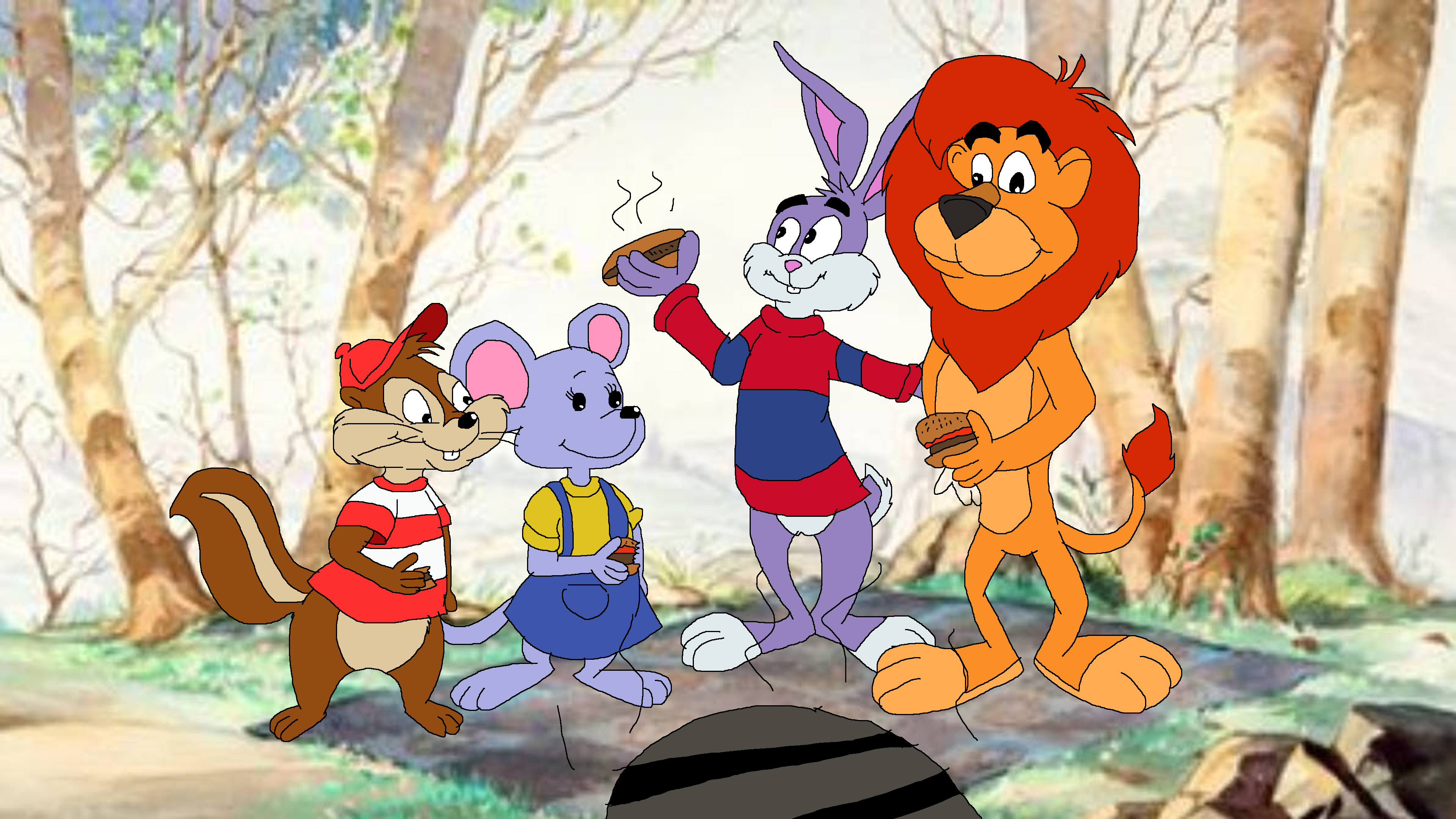 Hamlet Rabbit Inherits Resturants Barbecue lunch with Reader Rabbit by TomArmstrong20 on DeviantArt