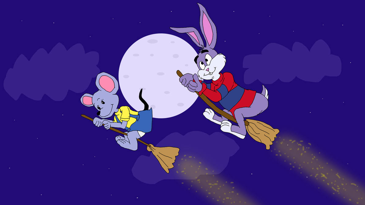Reader Rabbit and Mat the mouse on the broomsticks by TomArmstrong20 on ...