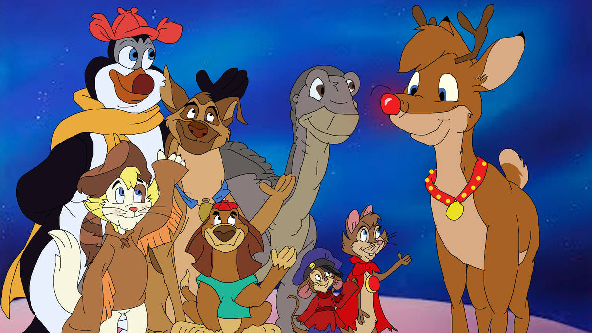 Don Bluth characters with Rudolph by TomArmstrong20 on DeviantArt
