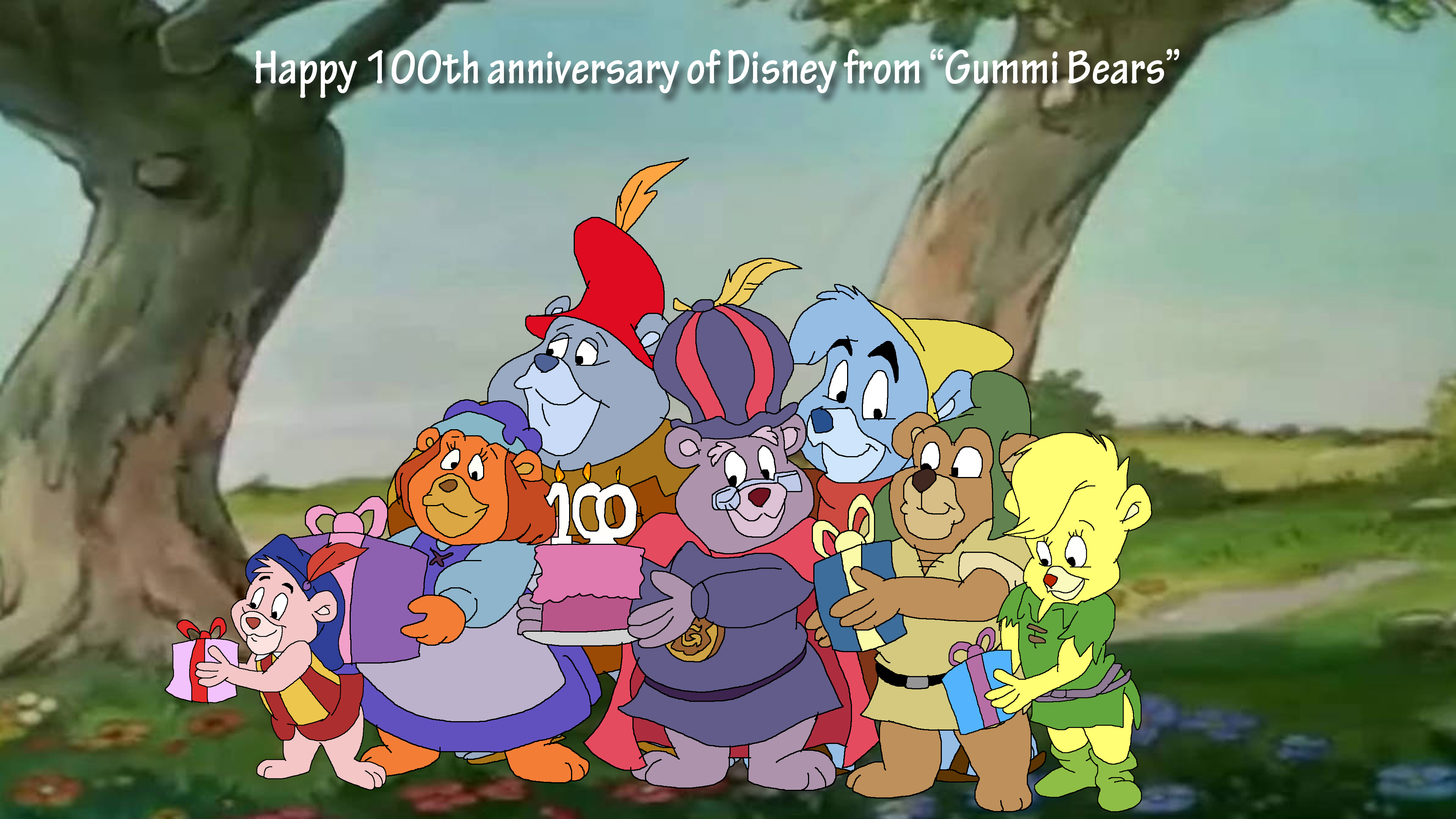 Deviantart Gummi Happy 100 years of Disney from Gummi Bears by TomArmstrong20 on DeviantArt