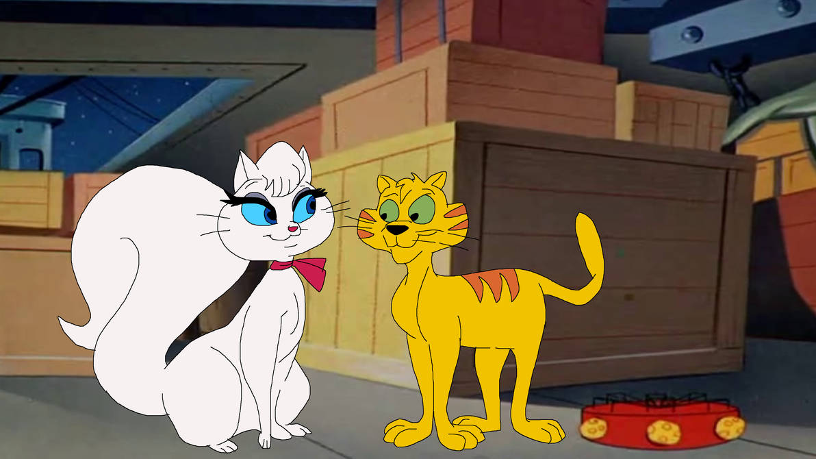 Meowsette Mewsette and Jaune Tom were cosy by TomArmstrong20 on DeviantArt