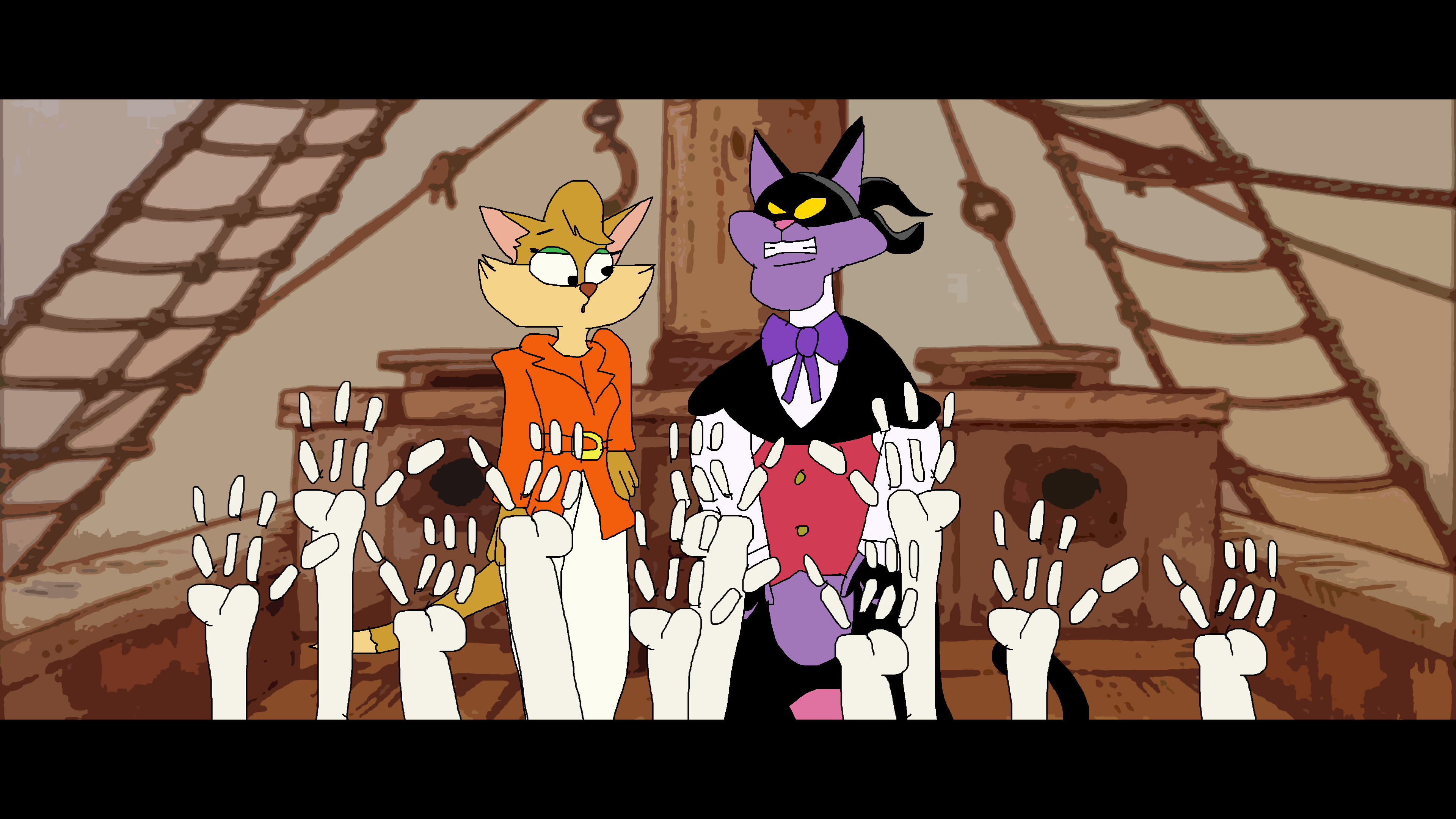 Fantomcat And Tabitha Been Trapped By Skeletons By TomArmstrong20 On fantomcat-and-tabitha-been-trapped-by-skeletons-by-tomarmstrong20-on