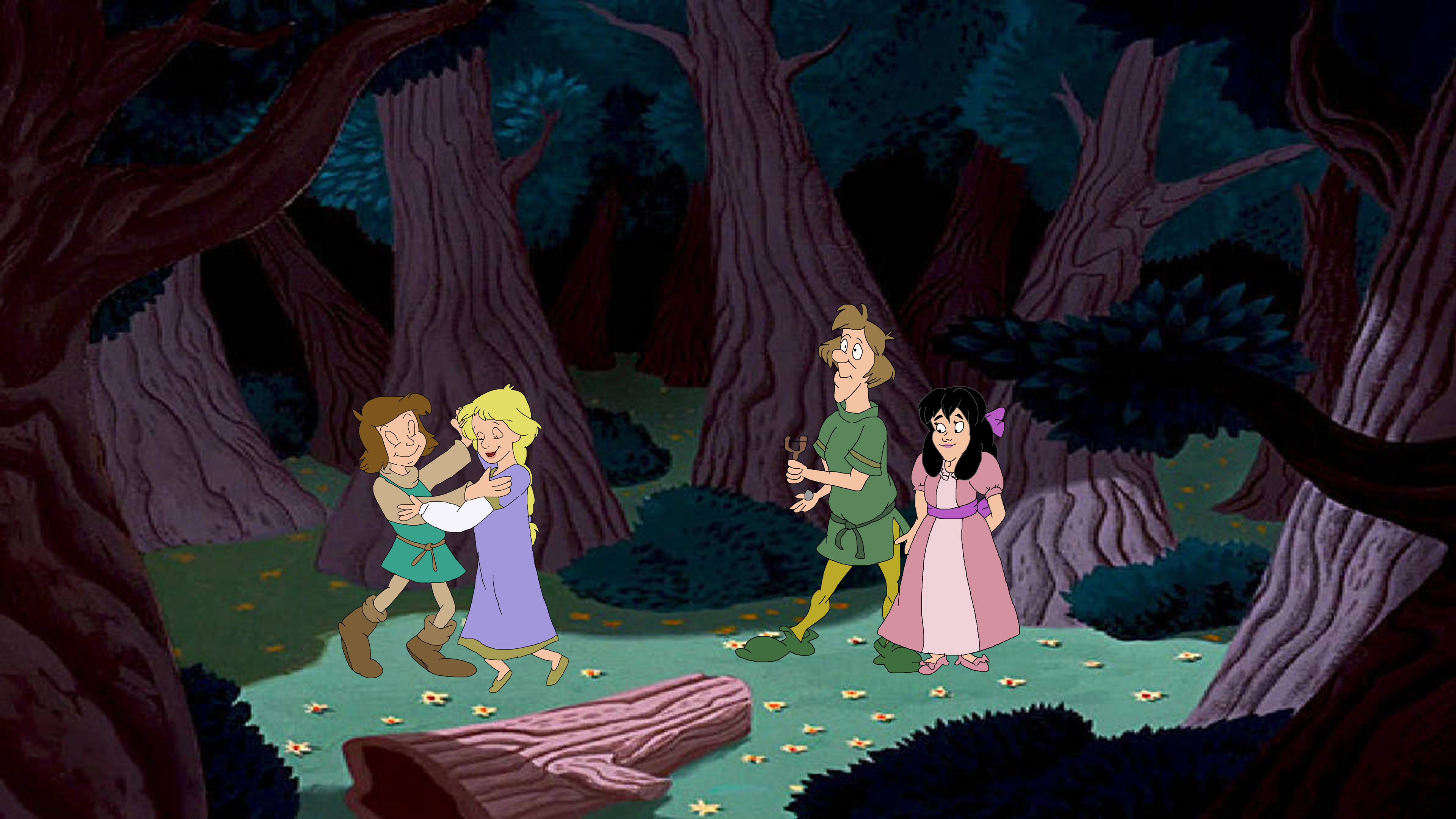 Cavin and Calla dancing around the picnic by TomArmstrong20 on DeviantArt