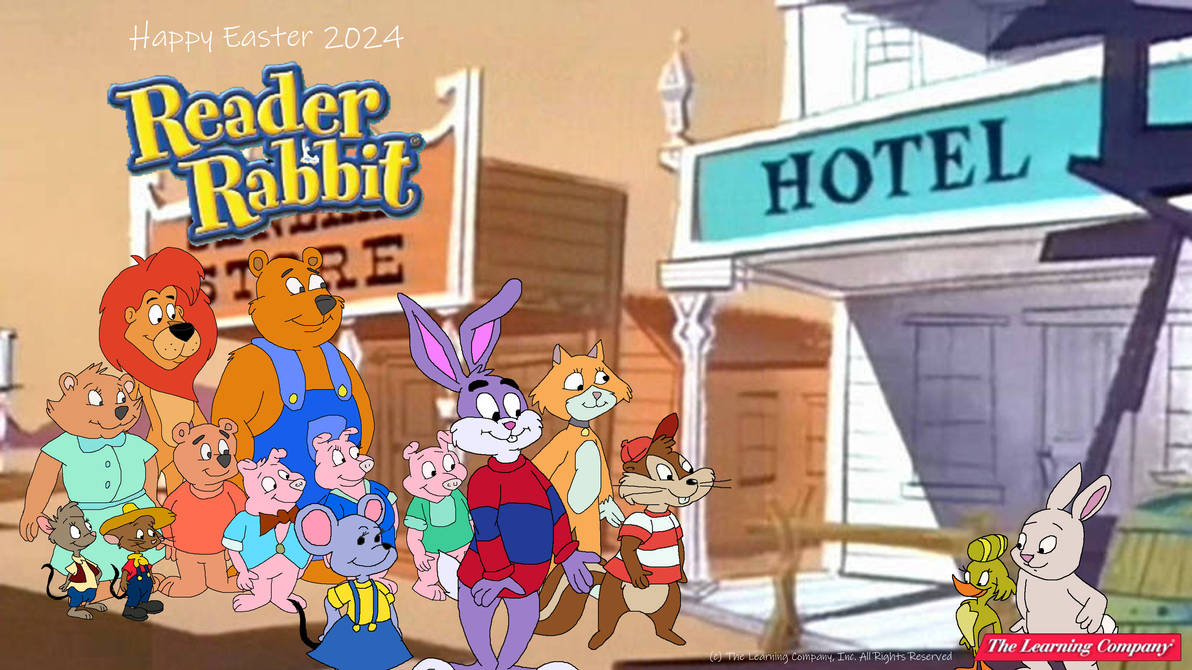 Armstrong Rabbit Happy Easter 2024 from Reader Rabbit by TomArmstrong20 on DeviantArt