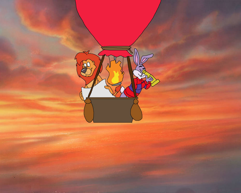Reader Rabbit and Sam the Lion rides on a Balloon by TomArmstrong20 on ...