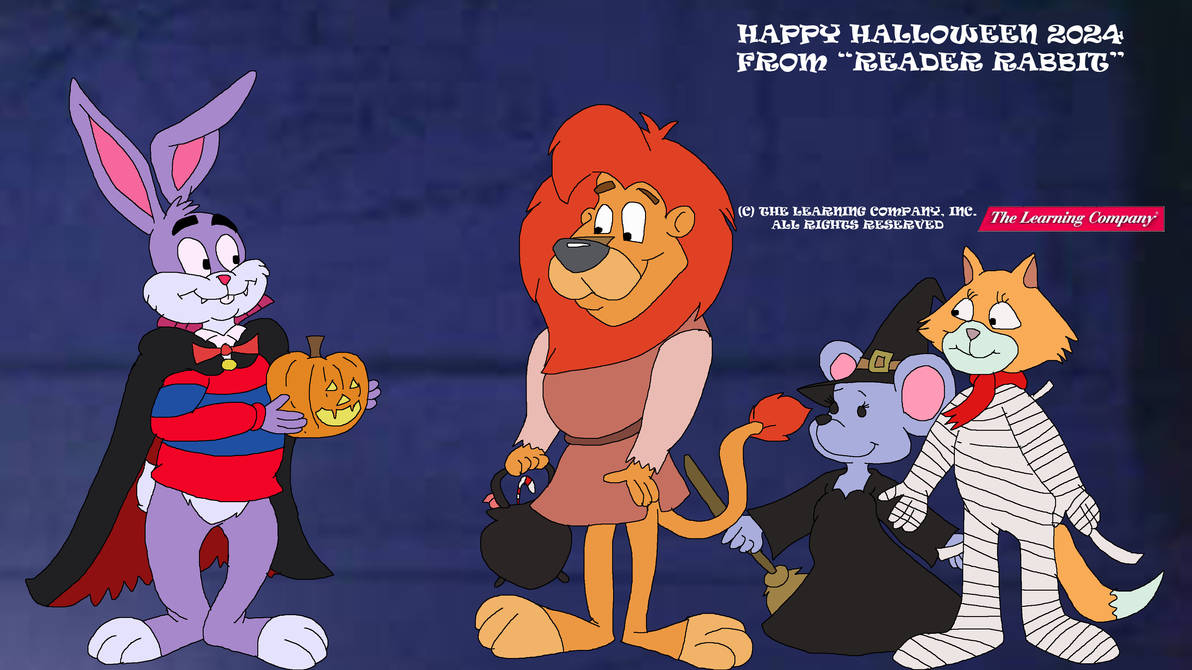 Armstrong Rabbit Happy Halloween 2024 from Reader Rabbit by TomArmstrong20 on DeviantArt