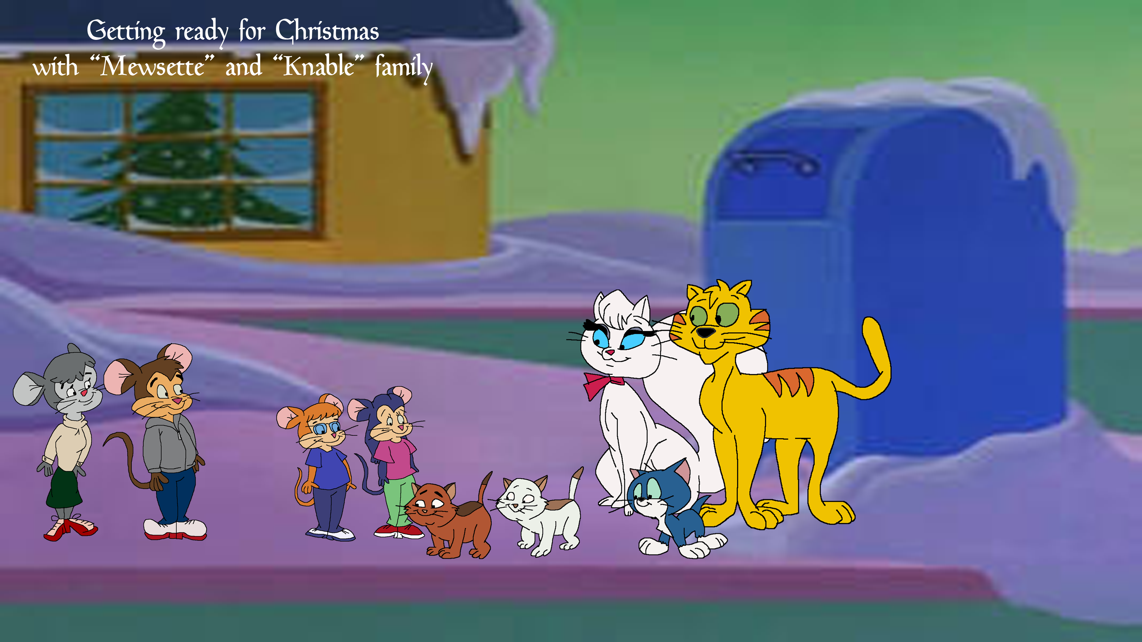 Meowsette Ready for Christmas with Mewsette and Knable by TomArmstrong20 on ...