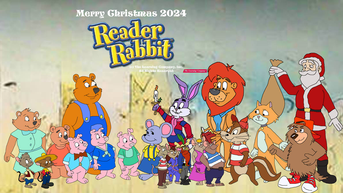 Armstrong Rabbit Merry Christmas 2024 from Reader Rabbit by TomArmstrong20 on DeviantArt