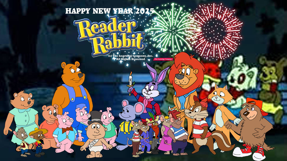 Armstrong Rabbit Happy New Year 2025 from Reader Rabbit by TomArmstrong20 on DeviantArt