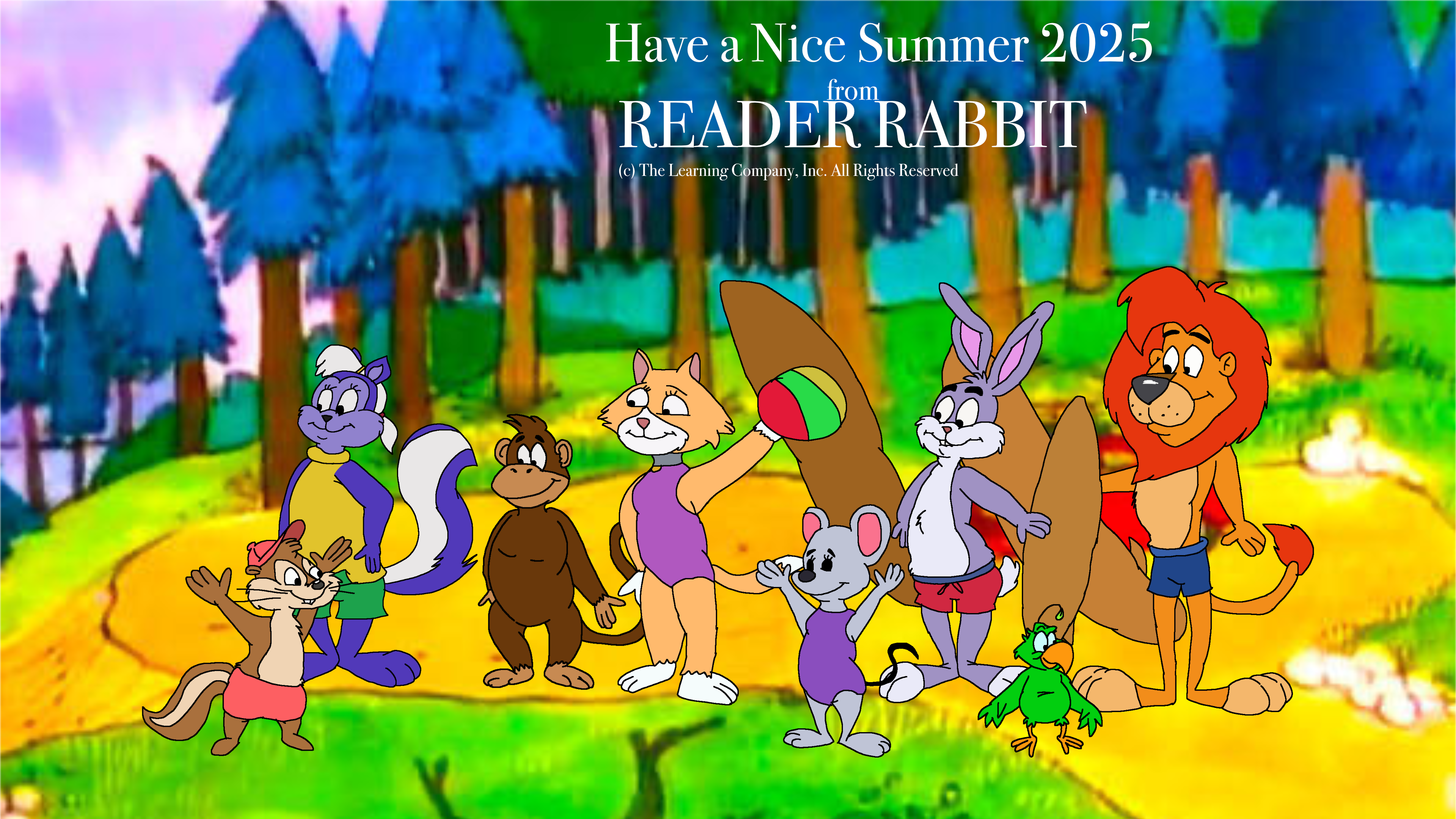 Reader Rabbit Characters0 Enjoy Summer 2025 from Reader Rabbit by TomArmstrong20 on DeviantArt