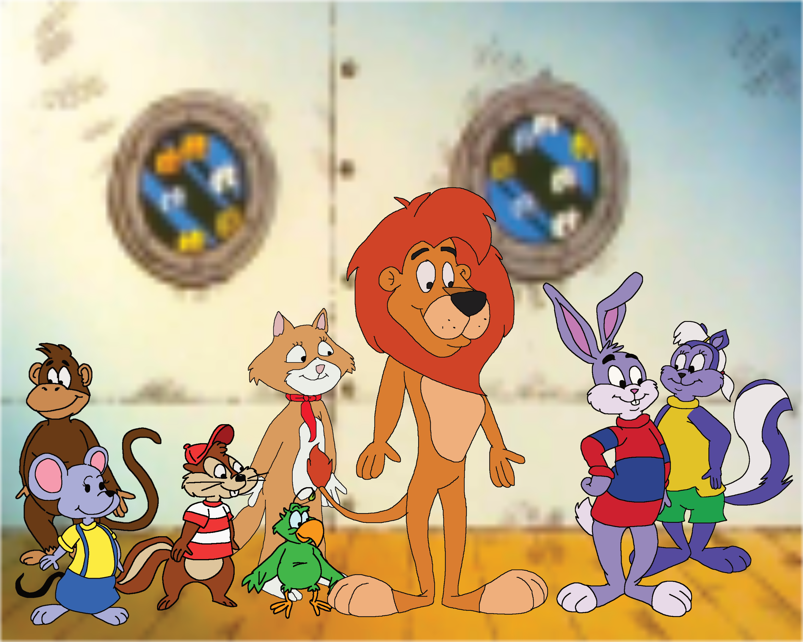 Reader Rabbit and friends on the Ship by TomArmstrong20 on DeviantArt