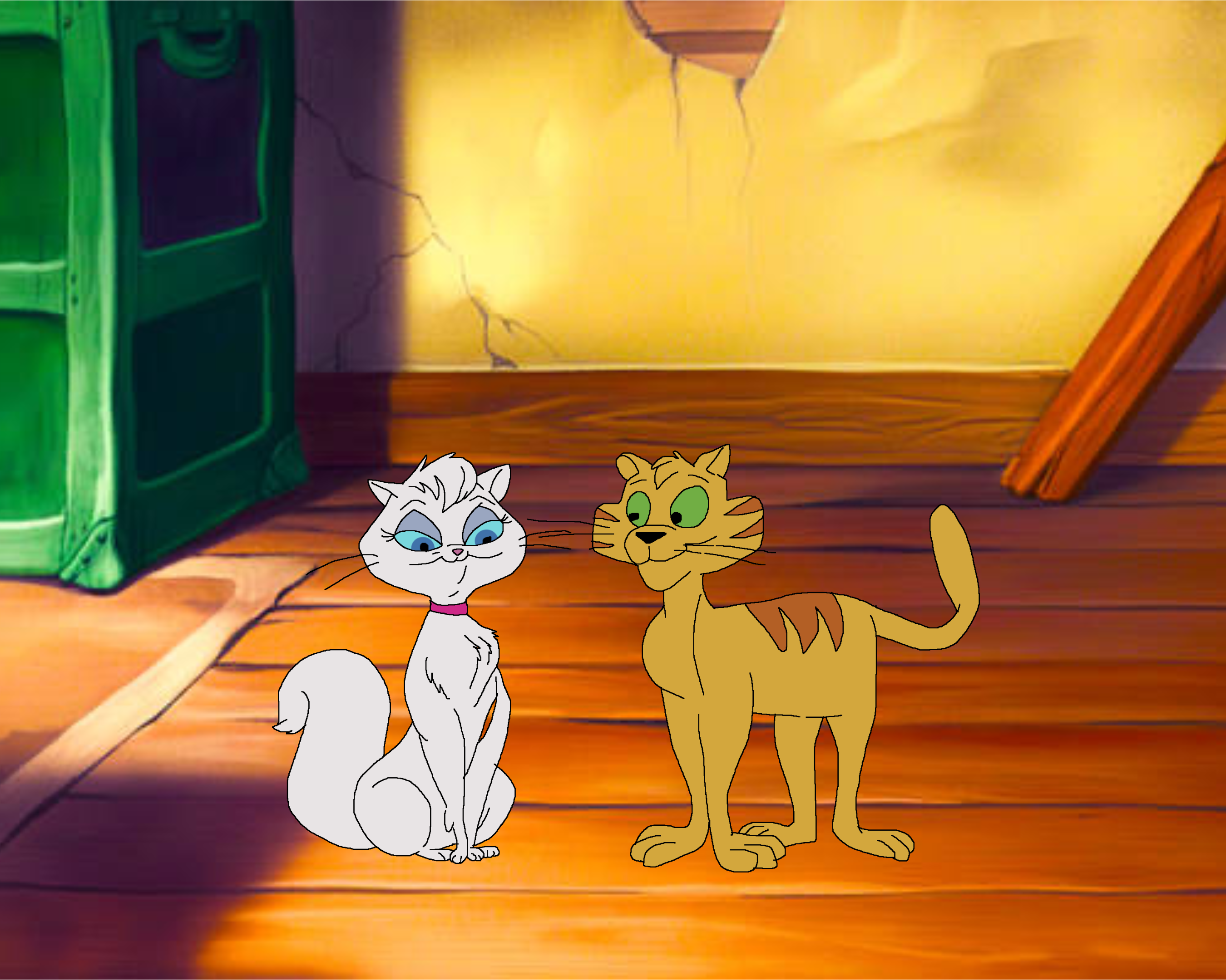 Meowsette Mewsette and Jaune Tom in the Haunted House by TomArmstrong20 on DeviantArt