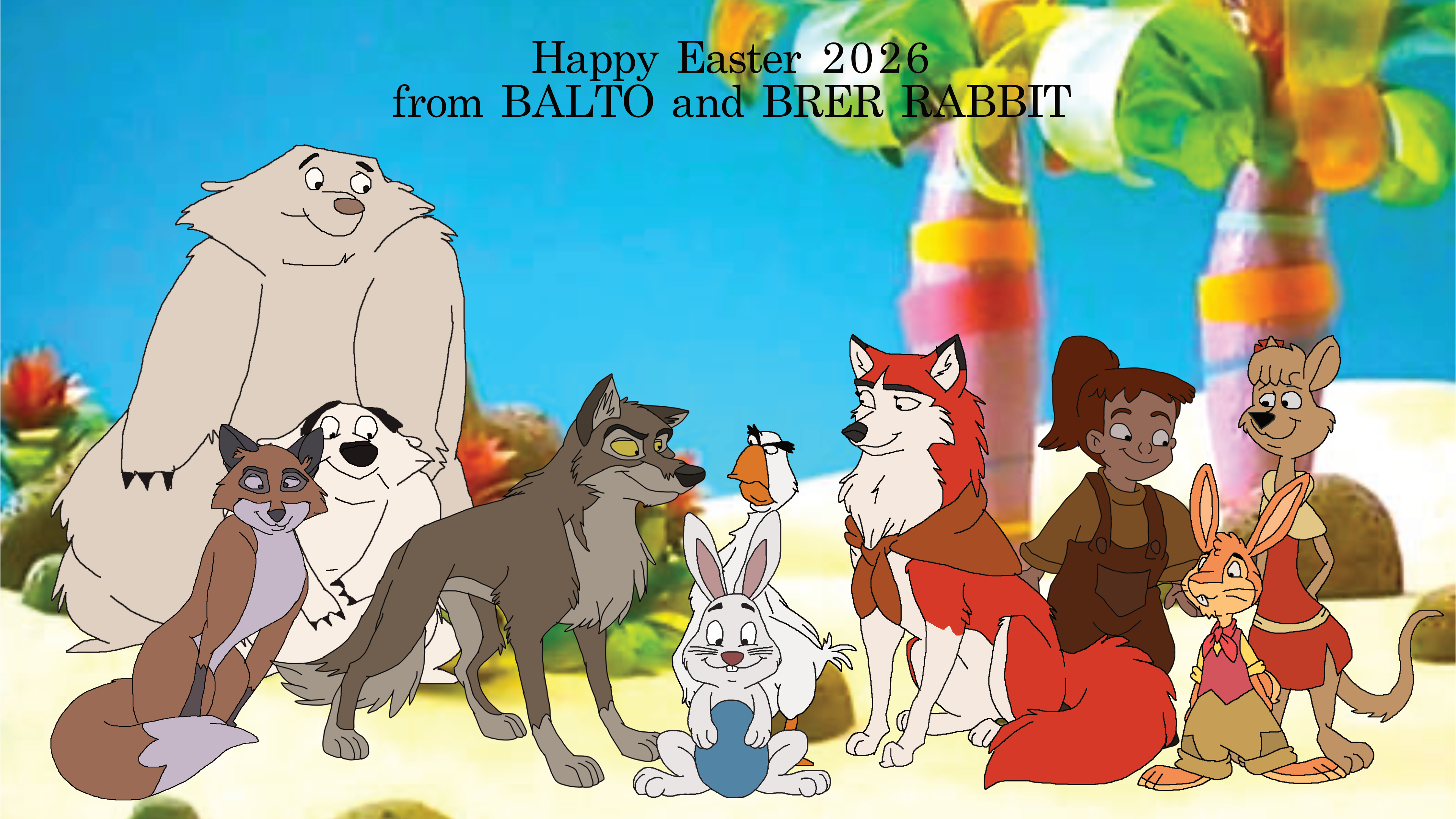 Balto Rabbit Happy Easter 2026 from Balto and Brer Rabbit by TomArmstrong20 on ...