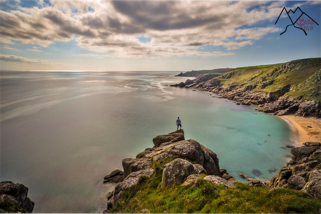 Selfie on Cornwall Coastline