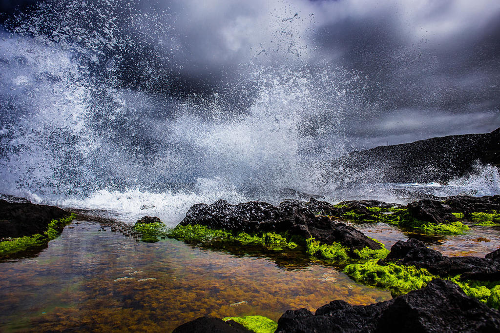 Azores Lavastone coast Storm by StefanPrech Azores Lavastone coast Storm by StefanPrech