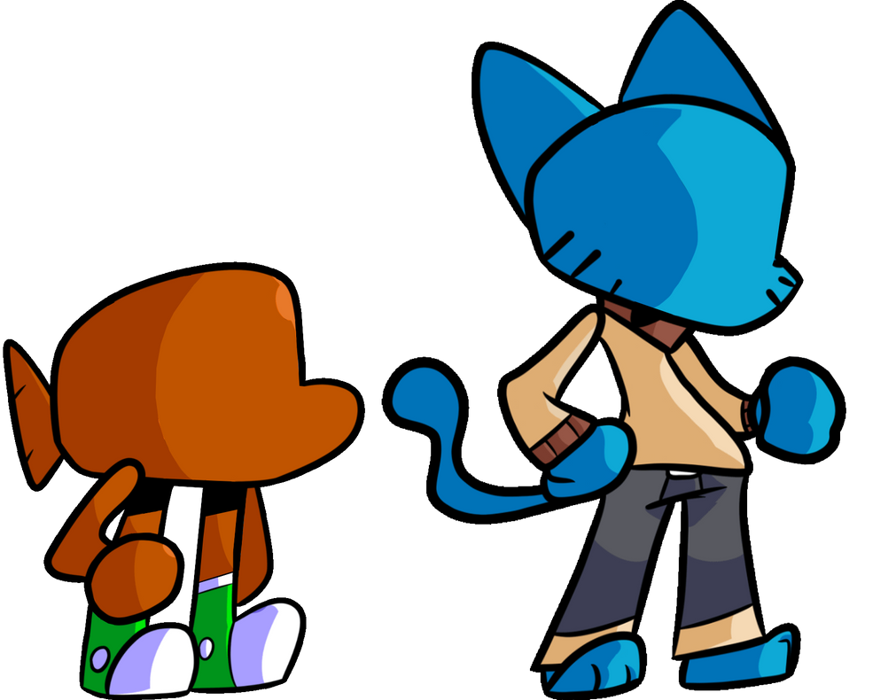 fnf x pibby corrupted Gumball but with darwin by 1Pororo on DeviantArt