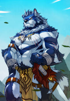 Blue wolf warrior