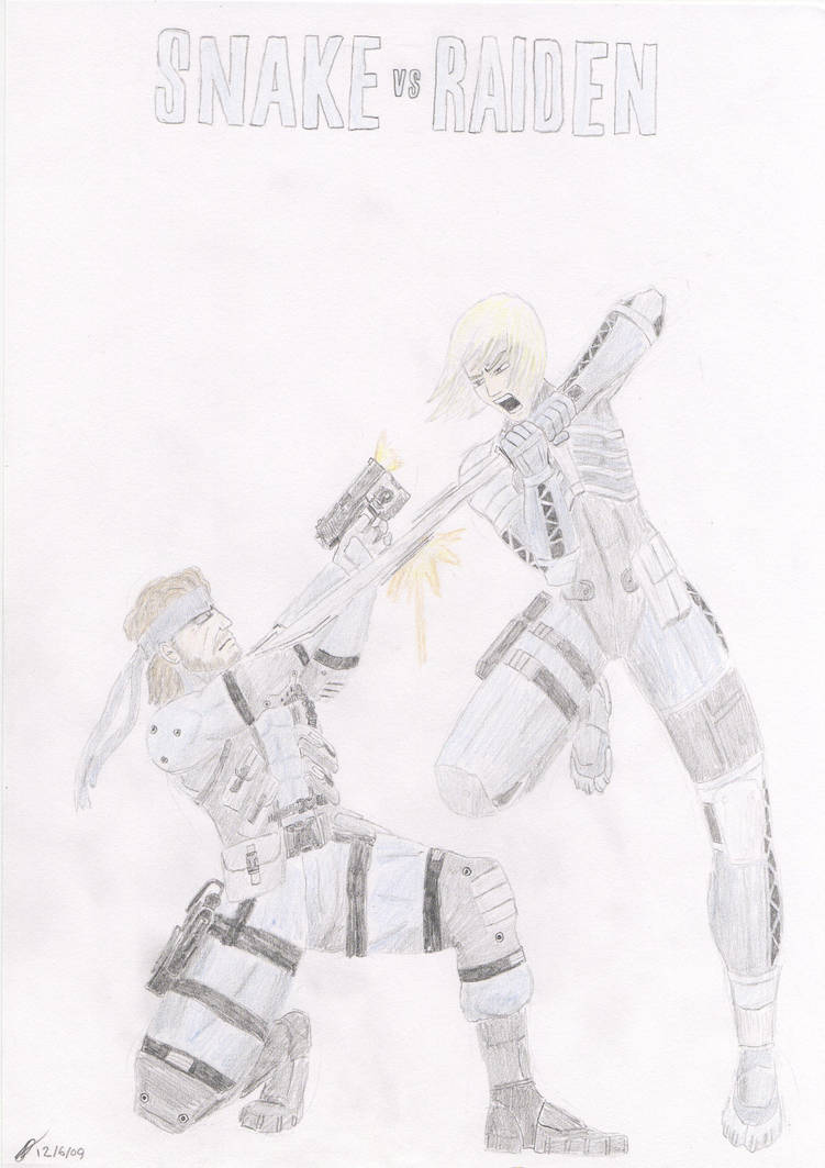 Snake Vs Raiden by SparrowSabre7 on DeviantArt