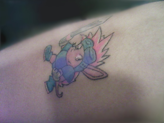 Sparkster tattoo