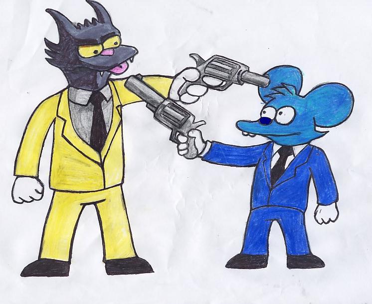 Itchy vs scratchy sketch