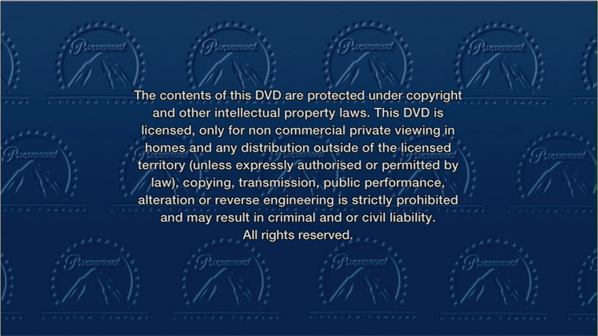 Dvd R Warning Screen TRTTMBNM (2023) Paramount DVD Warning Screen {SS} by THXfan2022 on ...