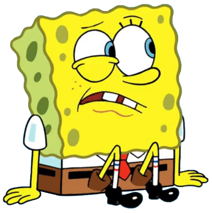 Sad Spongebob Clipart, HD Png Download - vhv