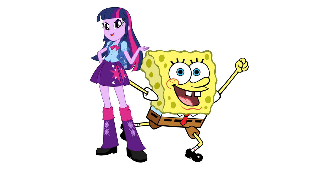 SpongeBob SquarePants And Twilight Sparkle PNG 102 By THXfan2022 On spongebob-squarepants-and-twilight-sparkle-png-102-by-thxfan2022-on
