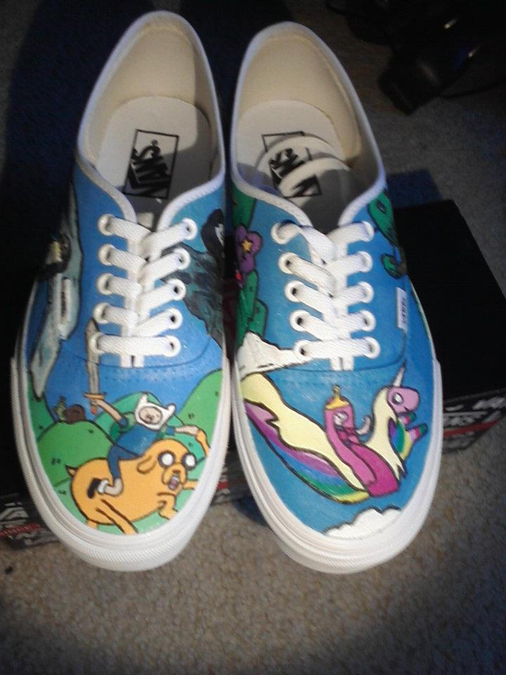 Adventure Time shoes :3 by jmazinninja on DeviantArt