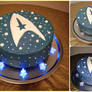 Rustic Star Trek cake