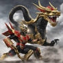 Chinese Dragon Zord And Black China Dragon Ranger