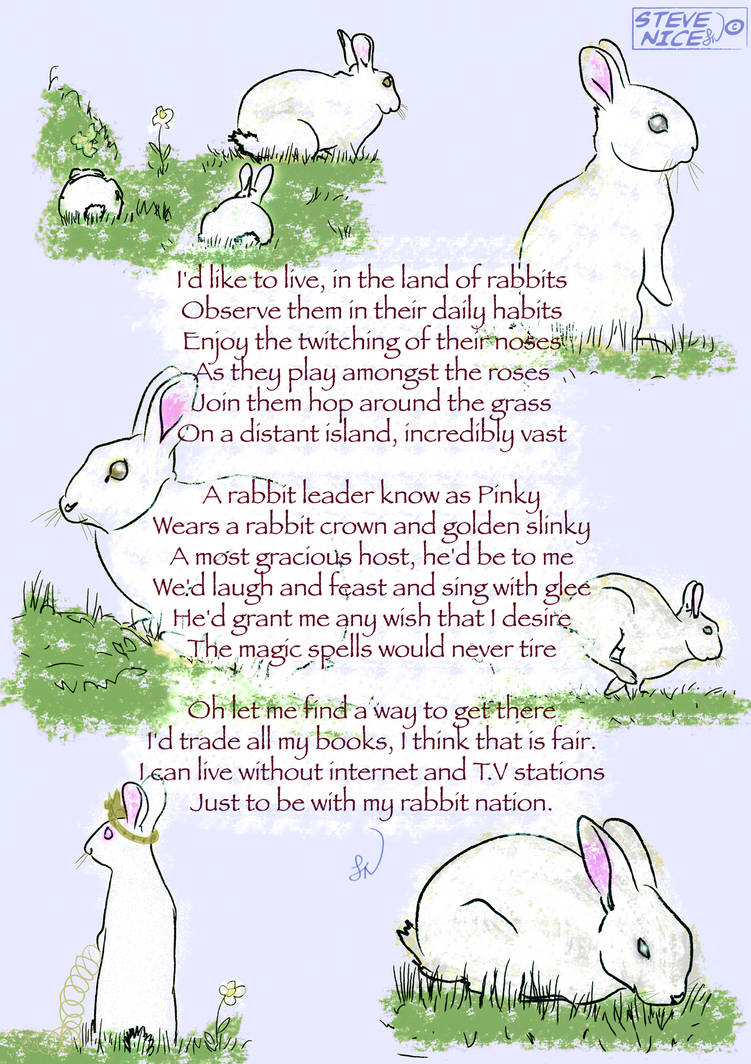 Land of rabbits poem by Steve-Nice