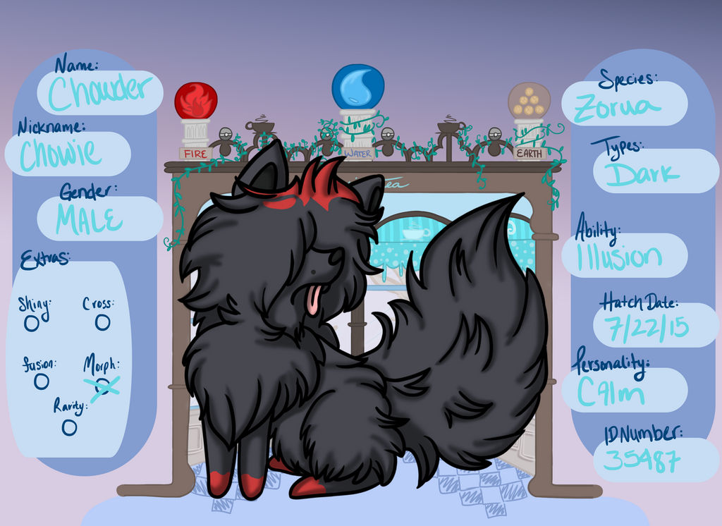 Chowder Reference Sheet by EventideCreatures on DeviantArt