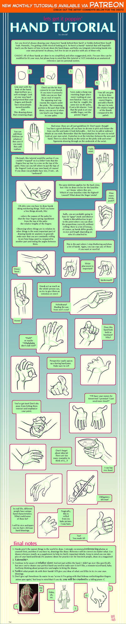 Hand tutorial by shingworks