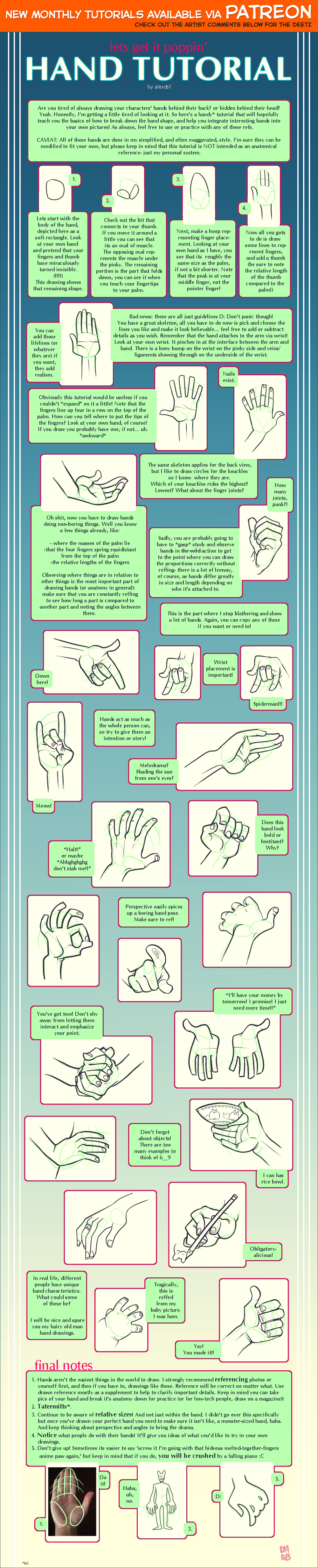 Hand tutorial