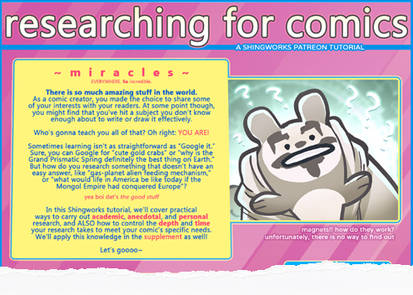 Researching for Comics Tutorial (preview)