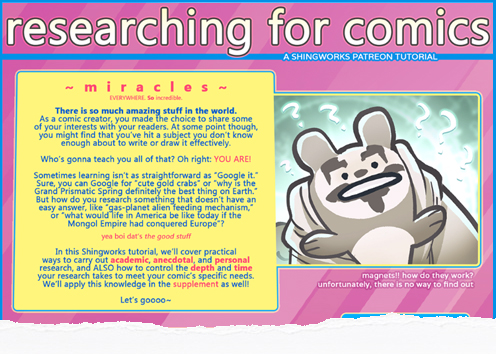 Researching for Comics Tutorial (preview)