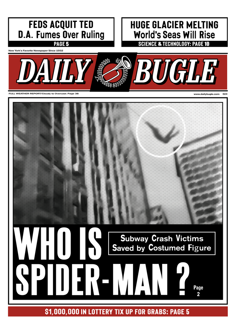 Image 8 for Daily Bugle Newspaper Template