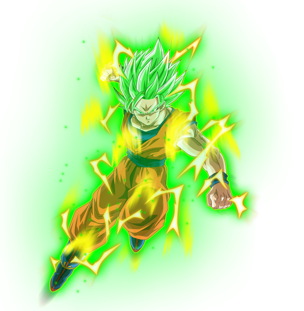 Goku Ssj God Green Aura By Gokuxdxdxdz On Deviantart